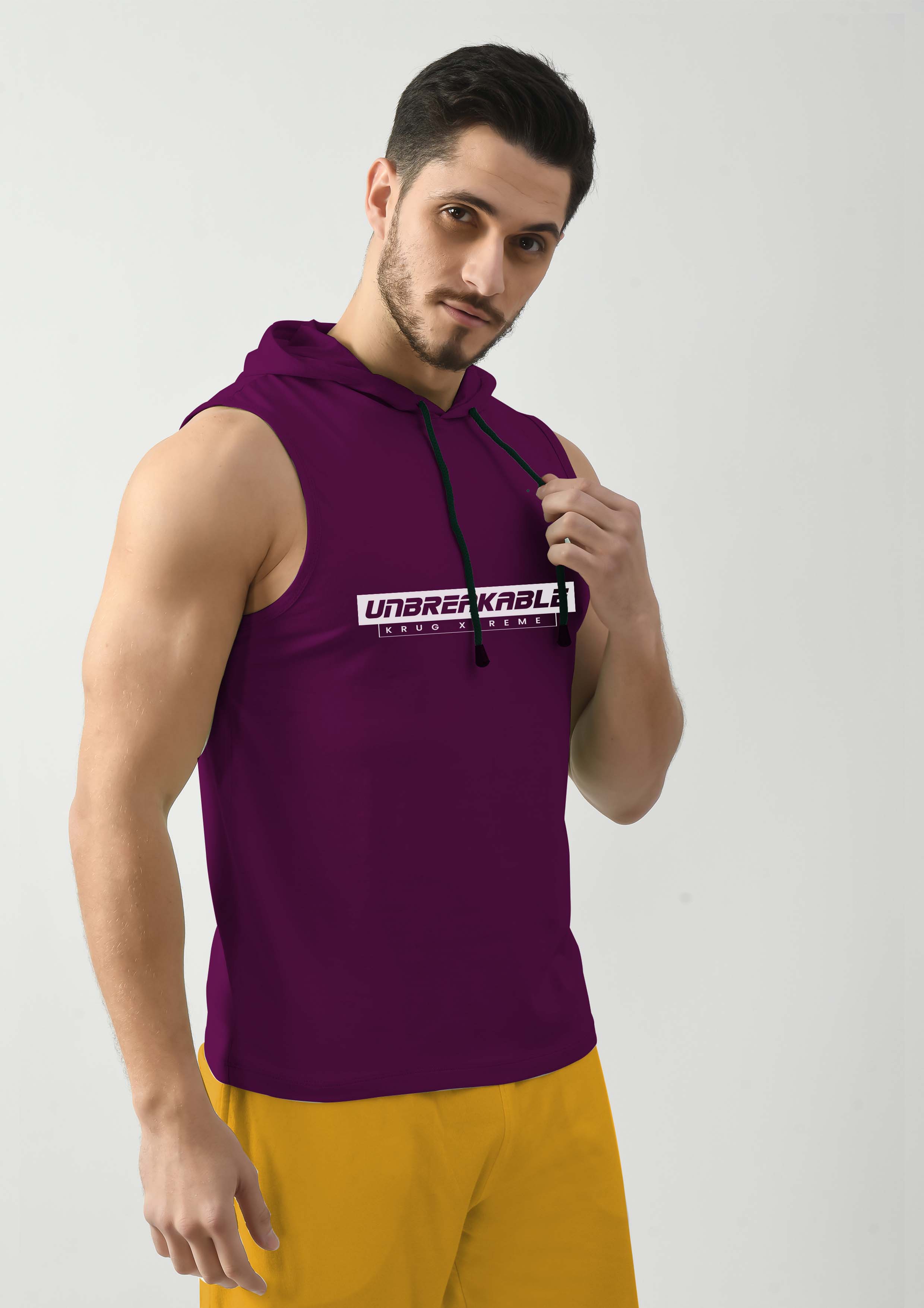 Grape Tank Top for Men with Hoodie