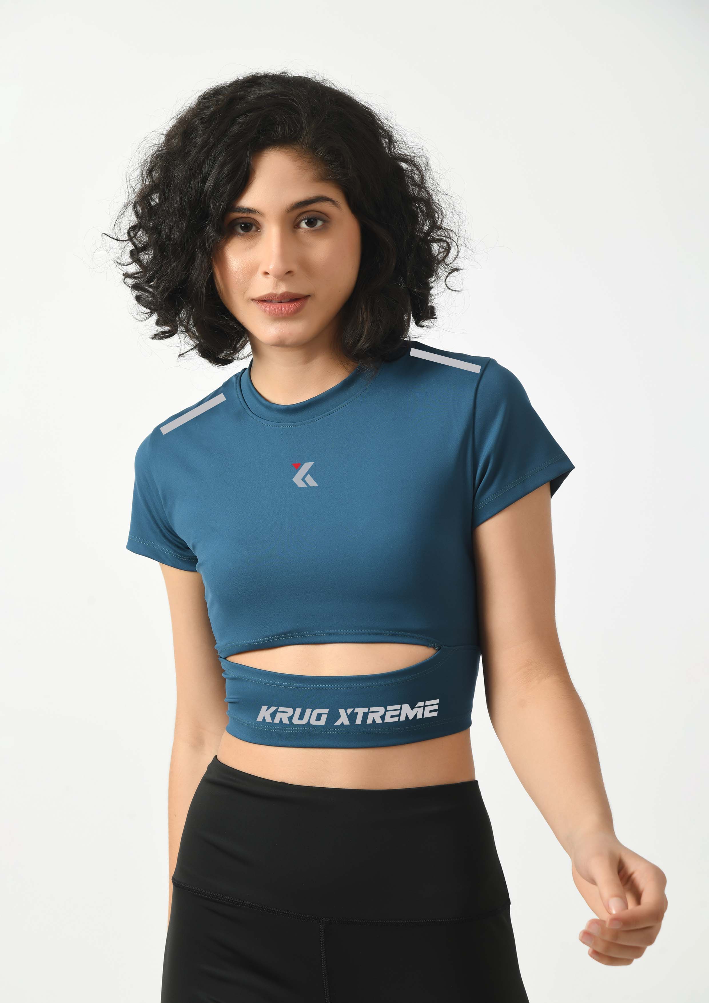 Sapphire Blue Gym Top for Women